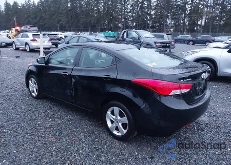 2013 Hyundai Elantra Gls из США, поврежденный, VIN 5NPDH4AEXDH370201